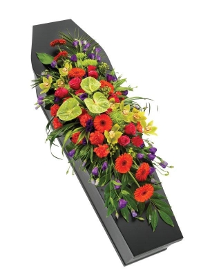 Vibrant Coffin Spray (Modern Style)
