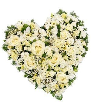 White Mix Loose Heart