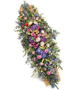 Pink & Mauve Coffin Spray