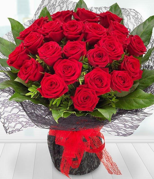 Two Dozen Luxury Red Roses