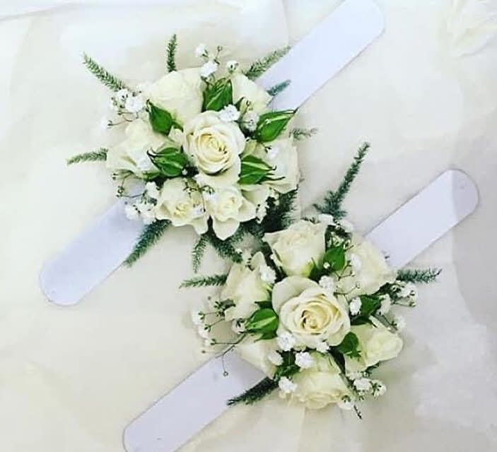 White Wrist Corsage
