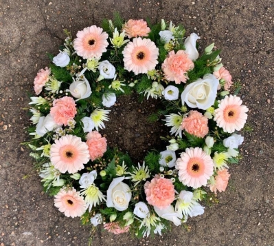 Peach Loose Wreath