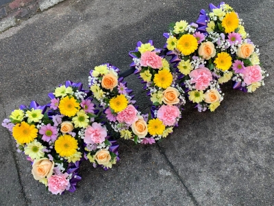Pink & Yellow Loose Funeral Letters