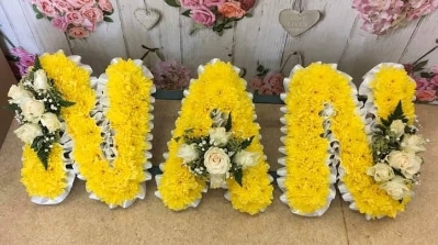 Yellow Based Funeral Letters