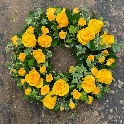 Yellow Rose Wreath