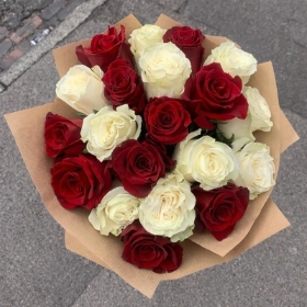 Forever Valentine, 20 Roses, Simply Wrapped