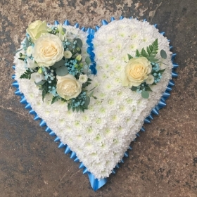 Baby Blue Based Heart