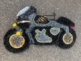 Black Motorbike Tribute