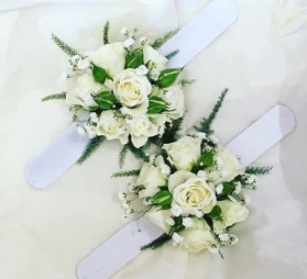 White Wrist Corsage