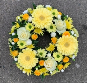 Lemon & Yellow Loose Wreath