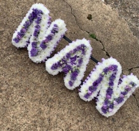 Purple Combination Funeral Letters