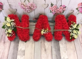 Red Based Funeral Letters