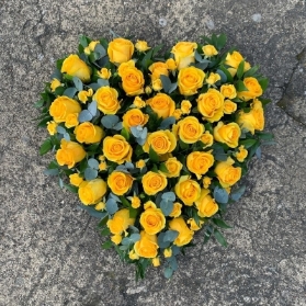 Yellow Rose Heart